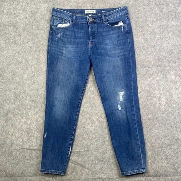 DL 1961 Jeans Womens No 6 Slouchy Skinny Tapered 30 Medium Wash Stretch - Picture 1 of 15
